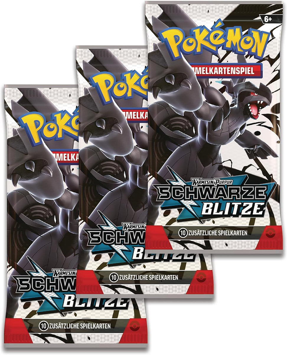 Pokémon KP10.5 Schwarze Blitze 3-Pack Blister (DE)