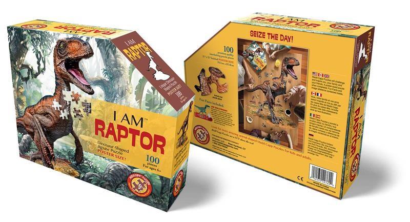 Konturpuzzle Jr. Velociraptor XL (100 Teile)