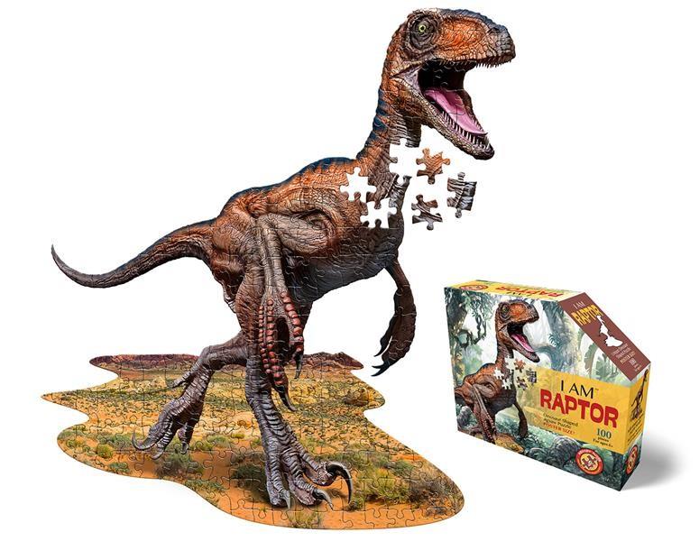 Konturpuzzle Jr. Velociraptor XL (100 Teile)