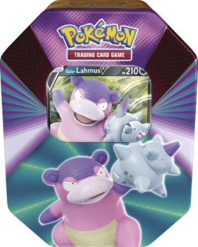 Pokemon Frühling 2021 Tin (Mew-V, Galar-Lahmus V, Lucario-V)
