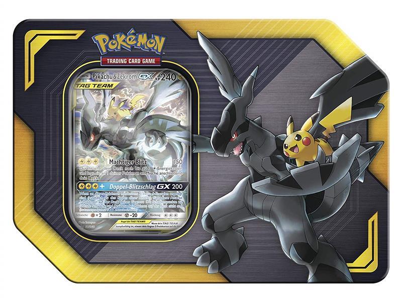 Pokemon Tag Team Tin Pikachu & Zekrom