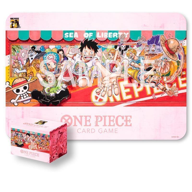 One Piece Card Game - Playmat and Card Case Set -25th Edition-