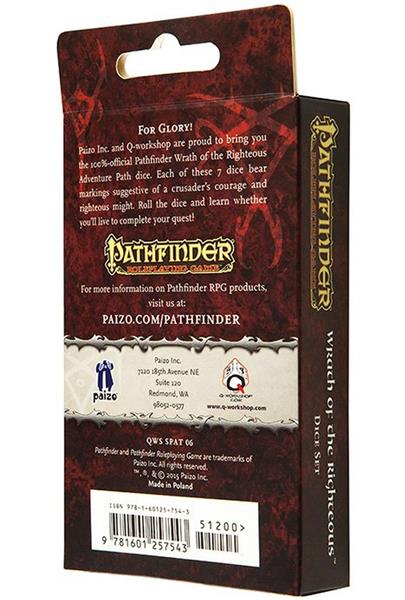 Pathfinder Wrath of the Righteous Würfelset (7)