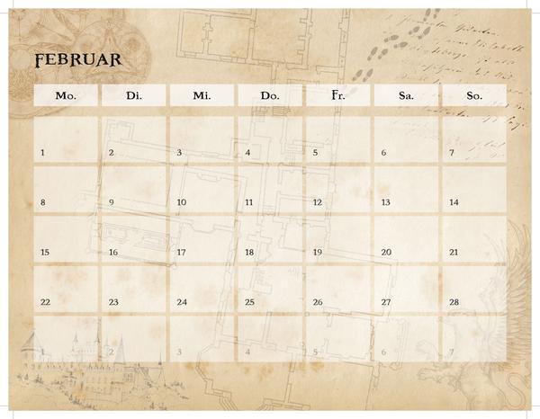 The Unofficial Kitchen Calendar for Harry Potter Fans 2022