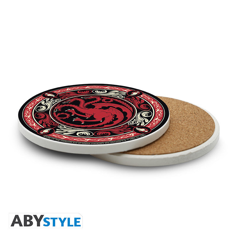 House of the Dragon Targaryen Keramik-Untersetzer