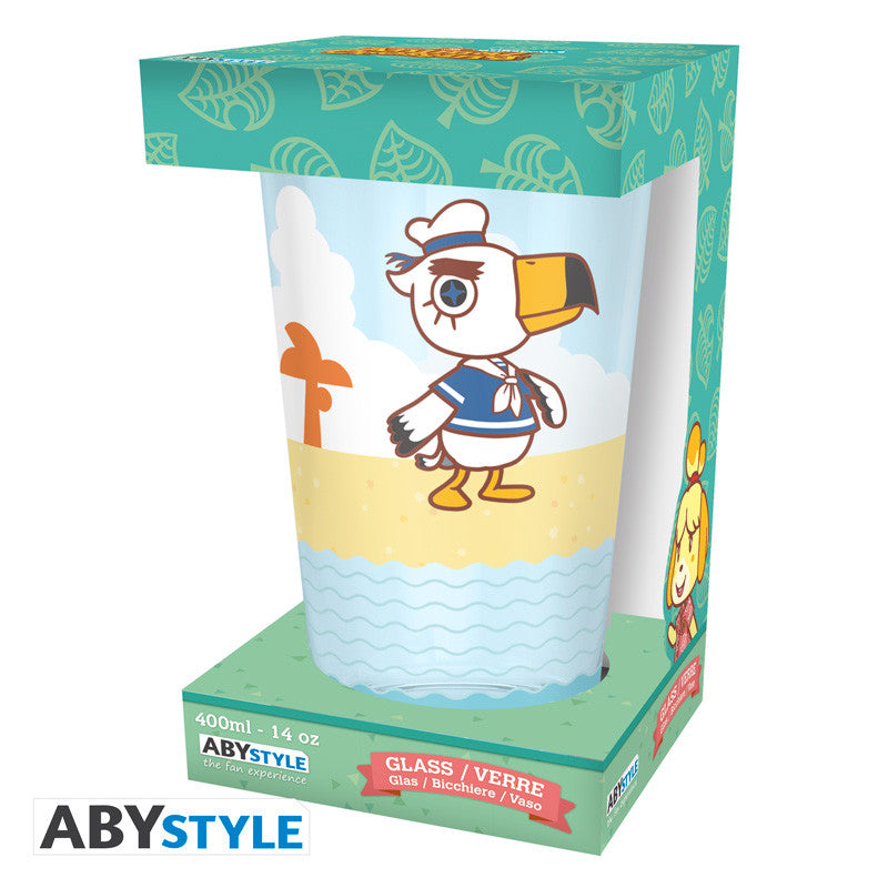 Animal Crossing Large Glass – Beach Characters 400 ml