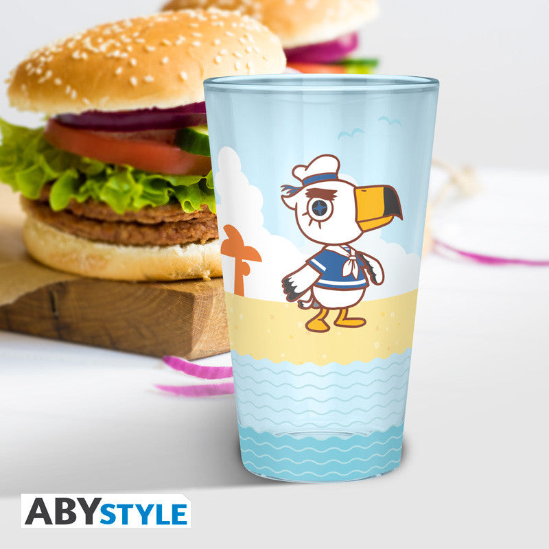 Animal Crossing Large Glass – Beach Characters 400 ml