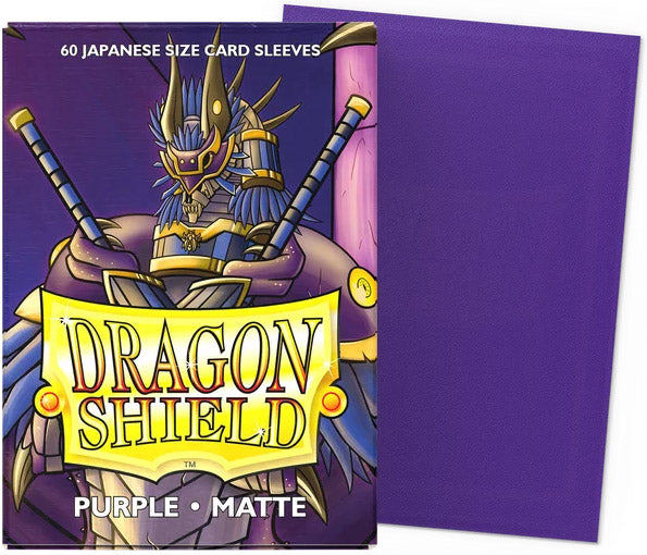 Dragon Shield Purple Matte Sleeves – Japanese Size (60)