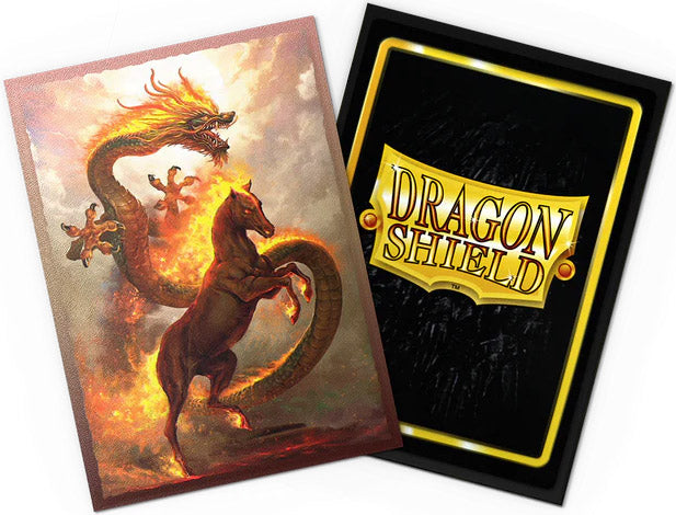 Dragon Shield Standard Sleeves - Dual Matte Art Fire Horse (Limited Edition)