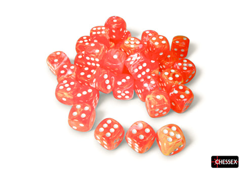 Chessex Festive Dice Set – Dahlia with White Eyes (36x W6, 12 mm)