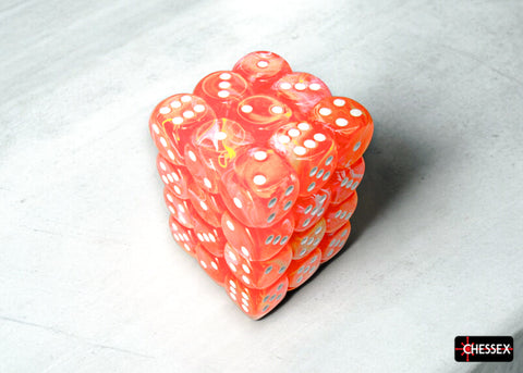 Chessex Festive Dice Set – Dahlia with White Eyes (36x W6, 12 mm)