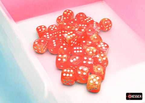Chessex Festive Dice Set – Dahlia with White Eyes (36x W6, 12 mm)