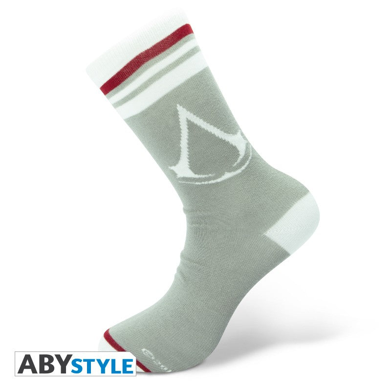 Assassin's Creed Socks Logo Grey/White