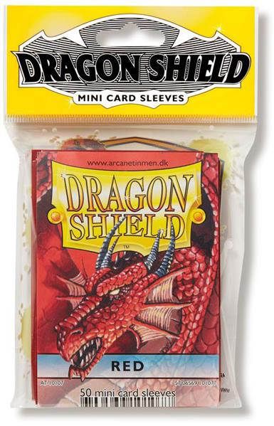 Dragon Shield Small Sleeves - Red (50 Sleeves)