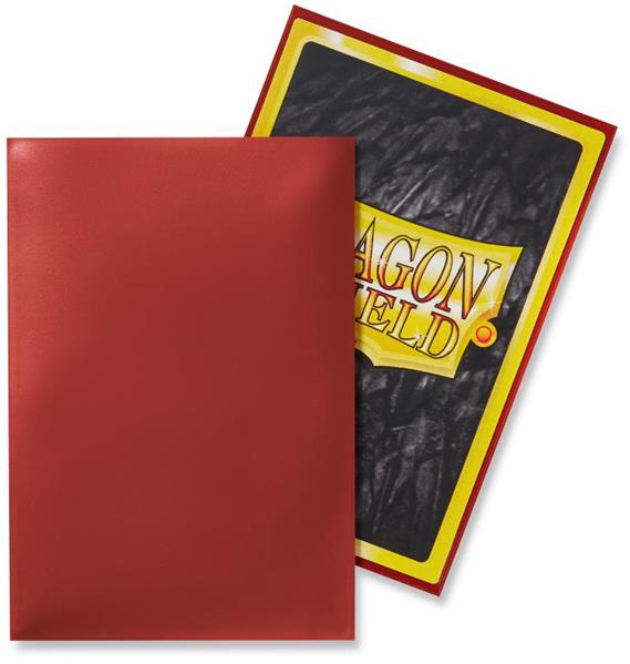 Dragon Shield Small Sleeves - Red (50 Sleeves)