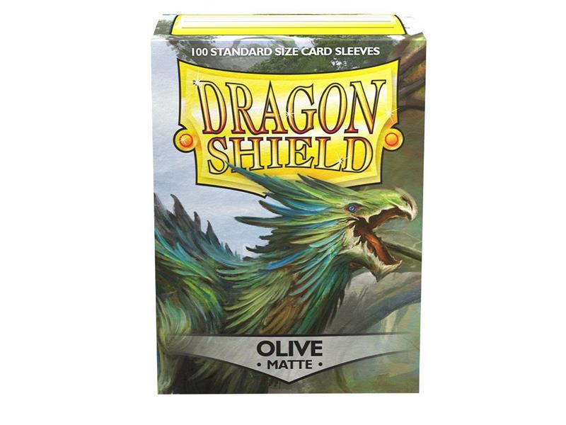 Dragon Shield Standard Sleeves - Matte Olive (100 Sleeves)
