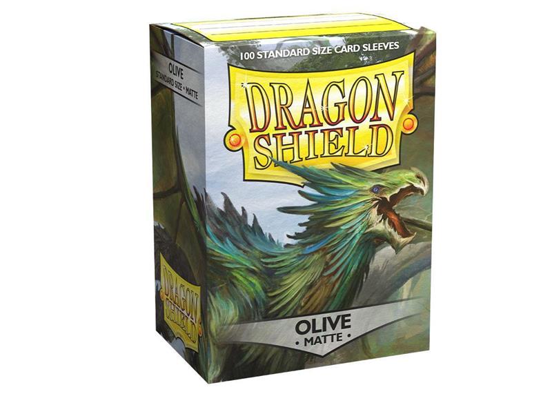 Dragon Shield Standard Sleeves - Matte Olive (100 Sleeves)