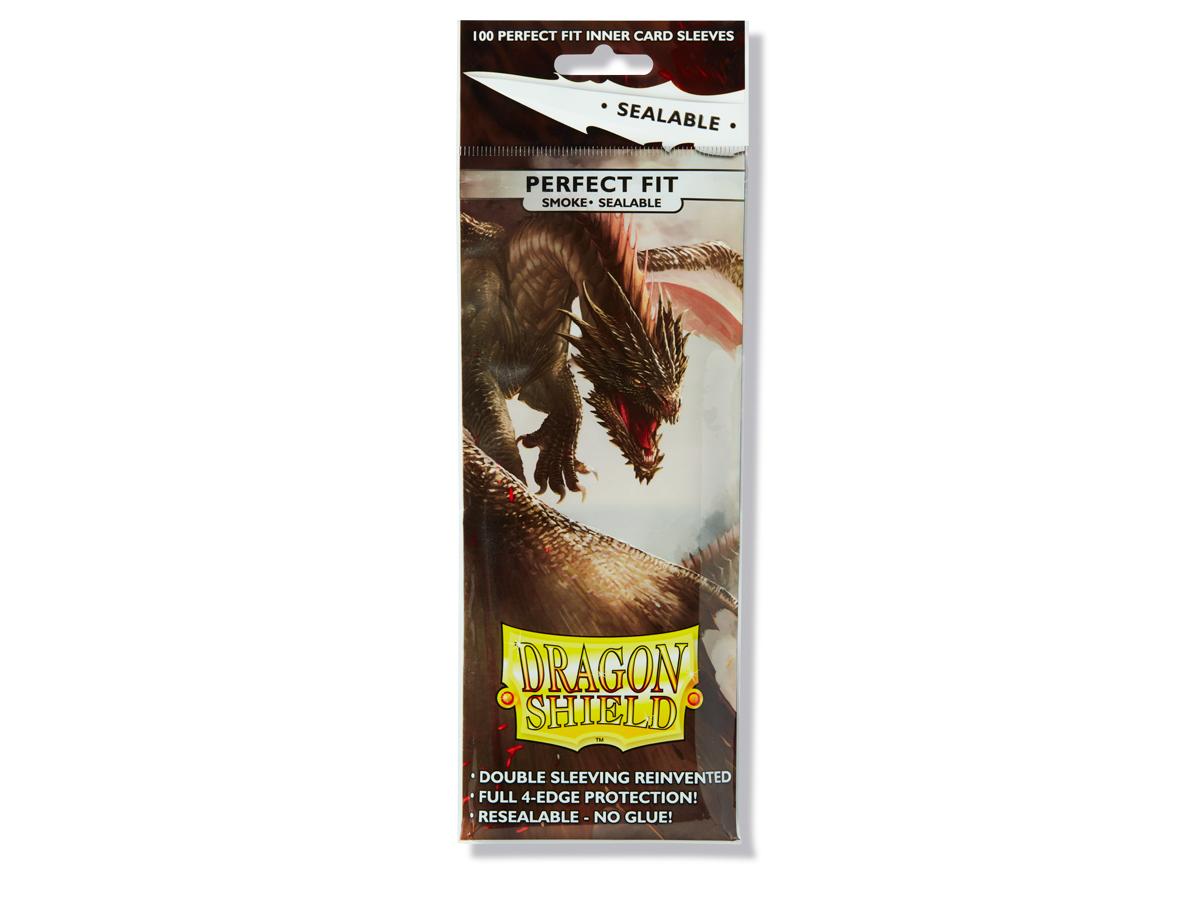 Dragon Shield - Perfect Fit sealable Smoke (100 Sleeves)