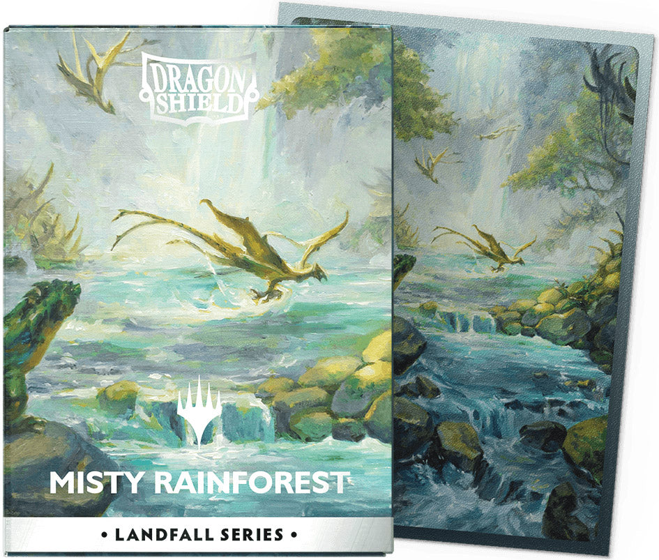 Matte Dual Art Sleeves MTG Landfall Series - Misty Rainforest