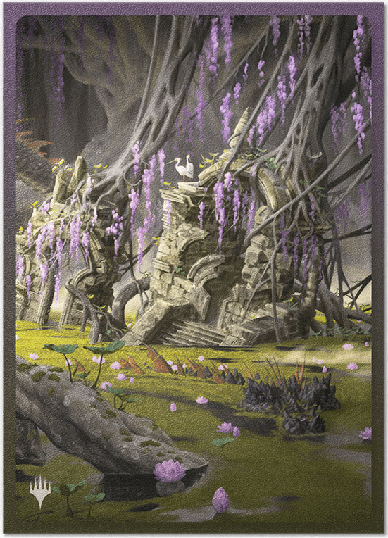 Matte Dual Art Sleeves MTG Landfall Series - Verdant Catacomb