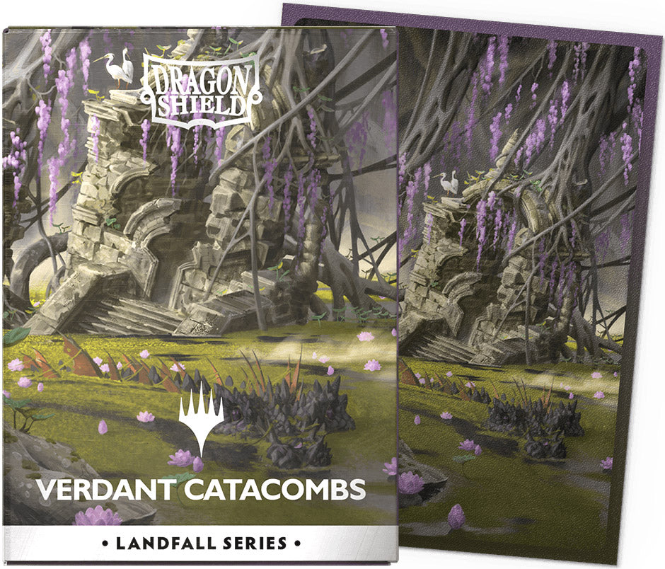 Matte Dual Art Sleeves MTG Landfall Series - Verdant Catacomb