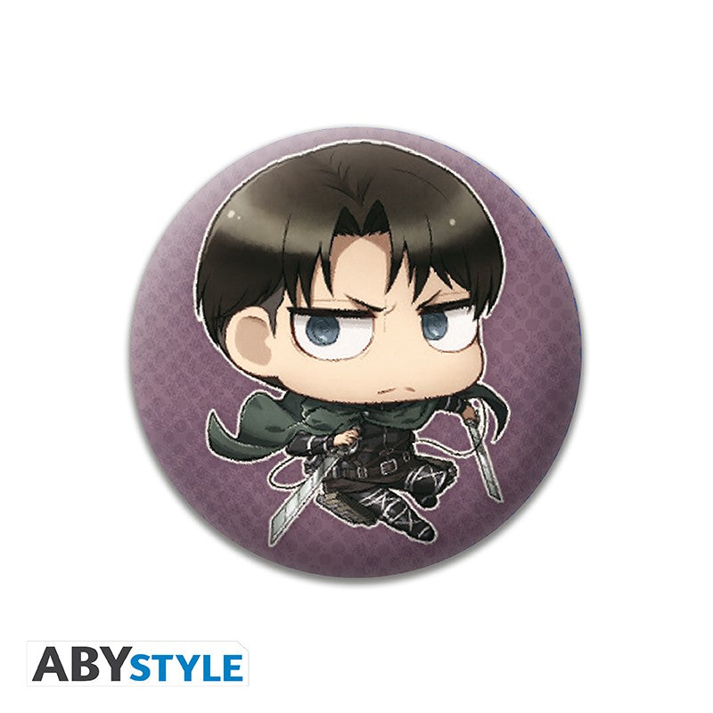 Attack on Titan Badge Pack 6er Chibi Characters