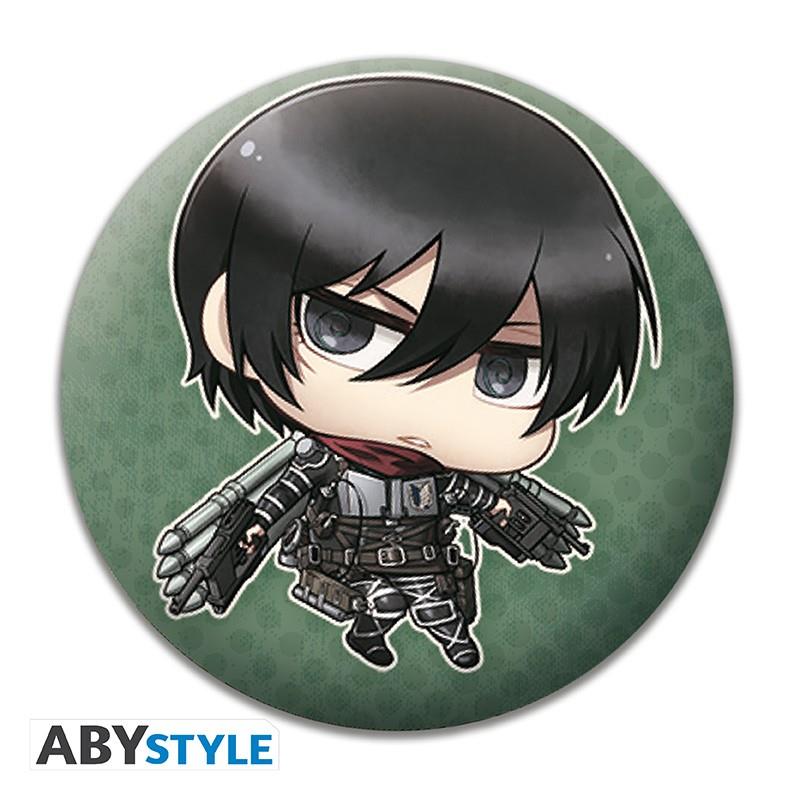 Attack on Titan Badge Pack 6er Chibi Characters