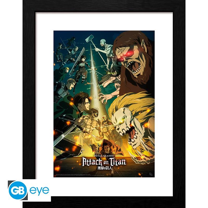 Attack on Titan Poster im Rahmen "S4 Key Art 3" 30 x 40 cm