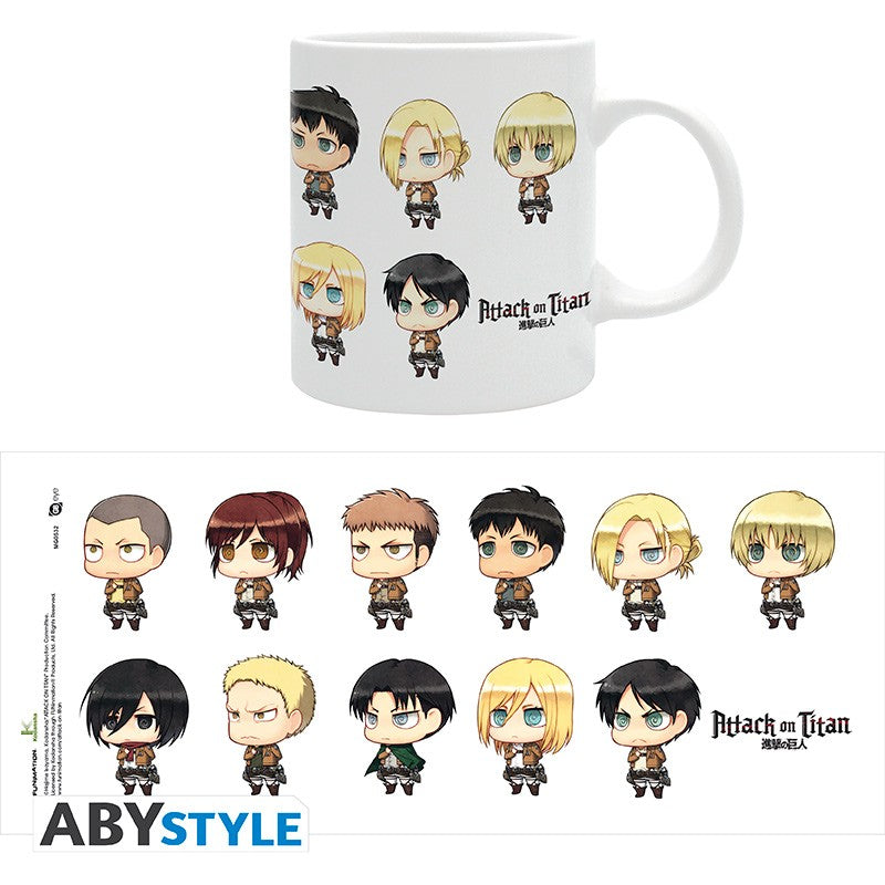 Attack on Titan Mug "All Chibis"