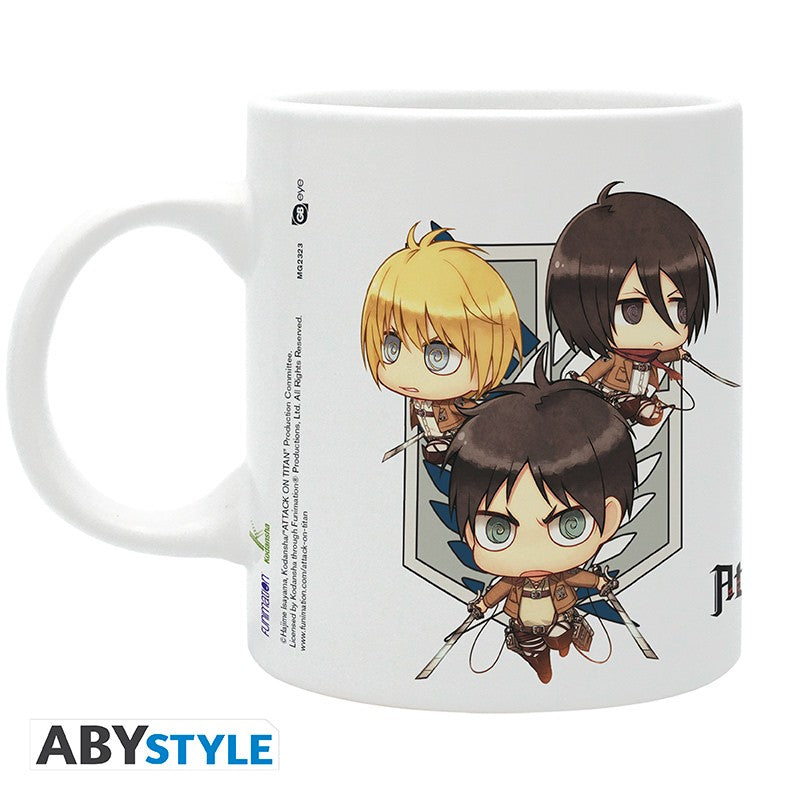 Attack on Titan Tasse "Chibi Trio"
