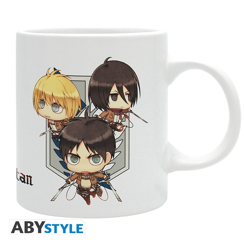 Attack on Titan Tasse "Chibi Trio"
