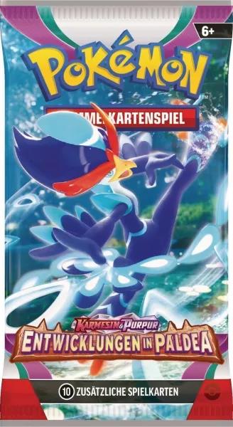 Pokemon Karmesin & Purpur 02 Entwicklungen in Paldea Booster Pack (DE)