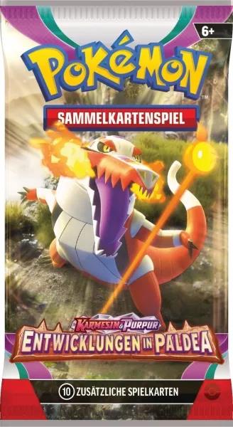 Pokemon Karmesin & Purpur 02 Entwicklungen in Paldea Booster Pack (DE)