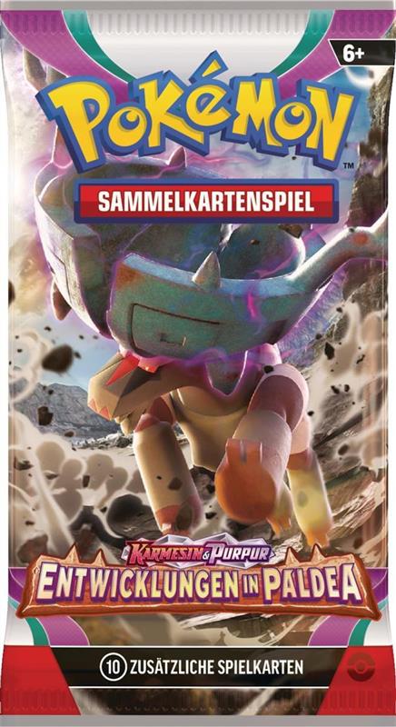 Pokemon Karmesin & Purpur 02 Entwicklungen in Paldea Booster Pack (DE)