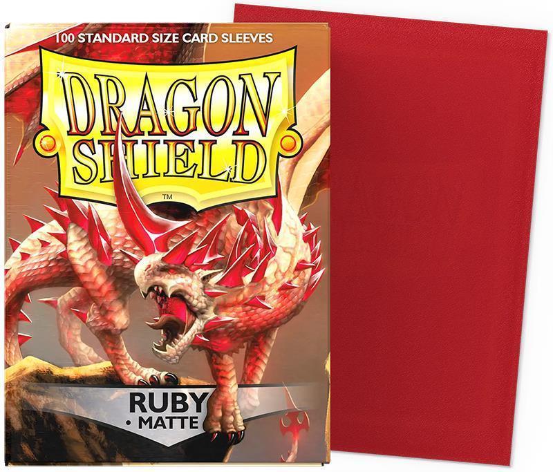 Dragon Shield Standard Hüllen - Matte Ruby (100 Hüllen)