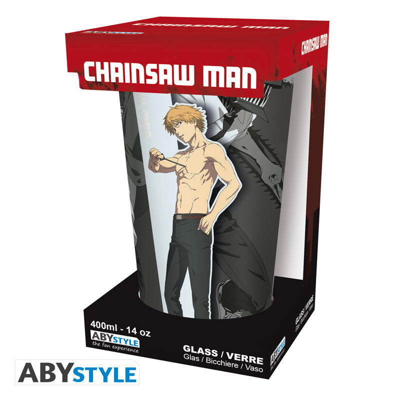 Chainsaw Man Glas "Trio" (groß)