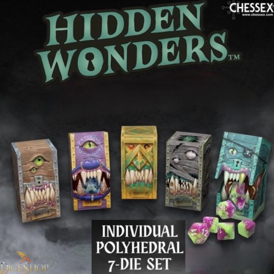Hidden Wonders Individual Mystery Polyhedral 7-Die Set