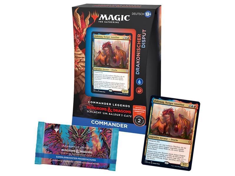 MTG - Commander Legends: Schlacht um Baldur's Gate Commander Deck (DE) Drakonischer Disput (Blau/Rot)