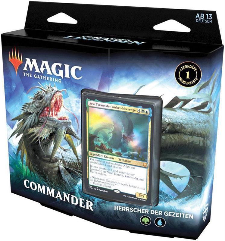 MTG - Commander Legenden Commander Deck (DE) Herrscher der Gezeiten (Blau/Grün)