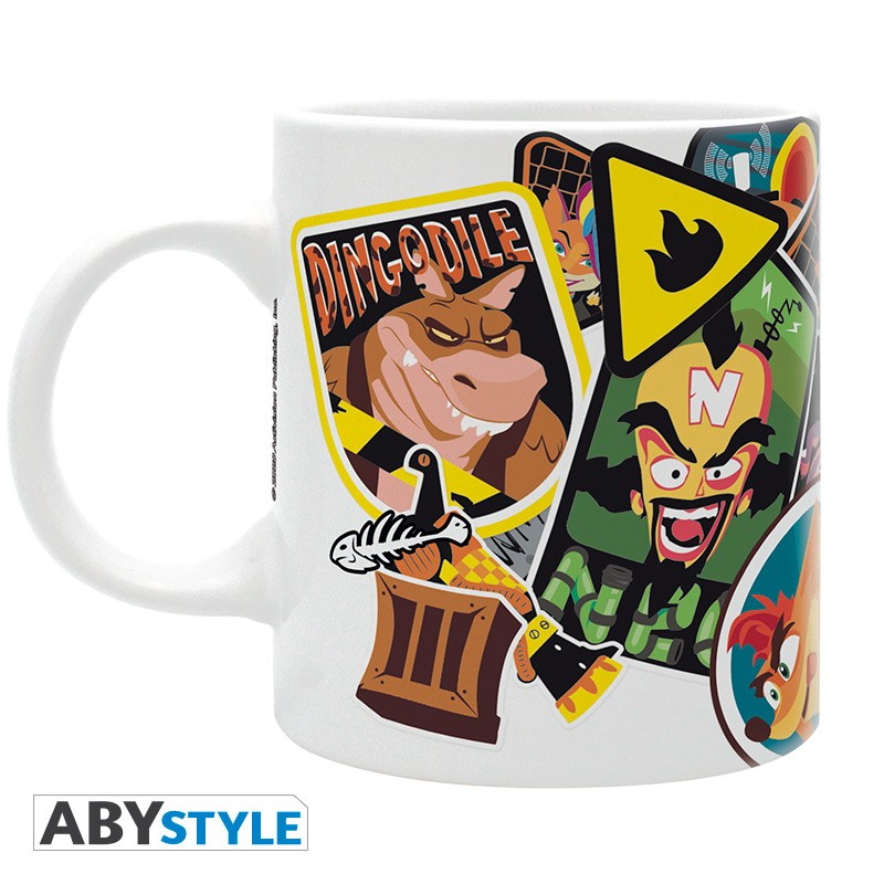 Crash Bandicoot Tasse "Sticker Crash"
