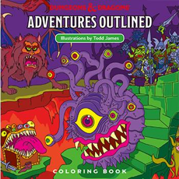 Dungeons & Dragons Adventures Outlined Malbuch