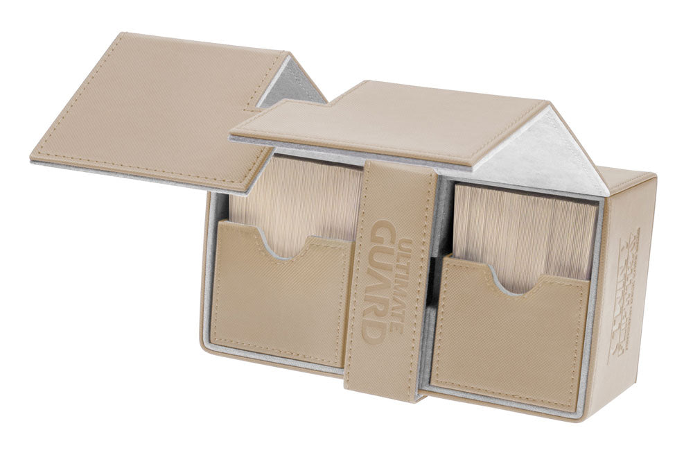 Ultimate Guard Twin Flip´n´Tray Deck Case 160+ Standard Size XenoSkin™ Sand