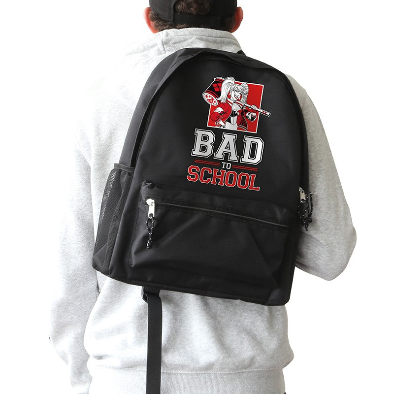 DC Comics Backpack Harley Quinn "Bad to School"