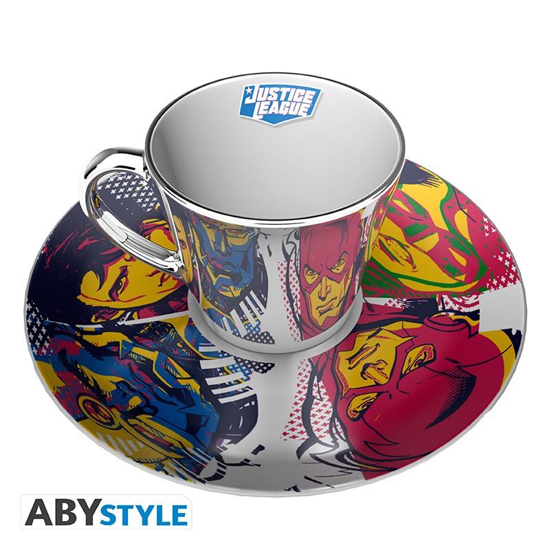 DC Comics Mirror Mug & Plate Set "Justice League"