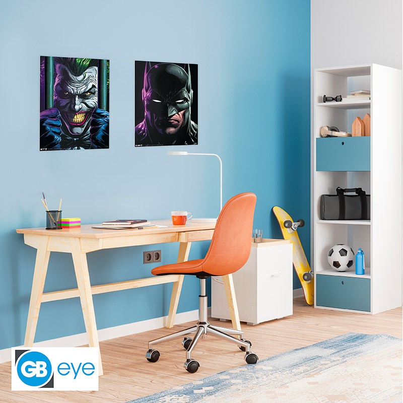 DC Comics Chibi Poster-Set "Batman and Joker" 52 x 38 cm