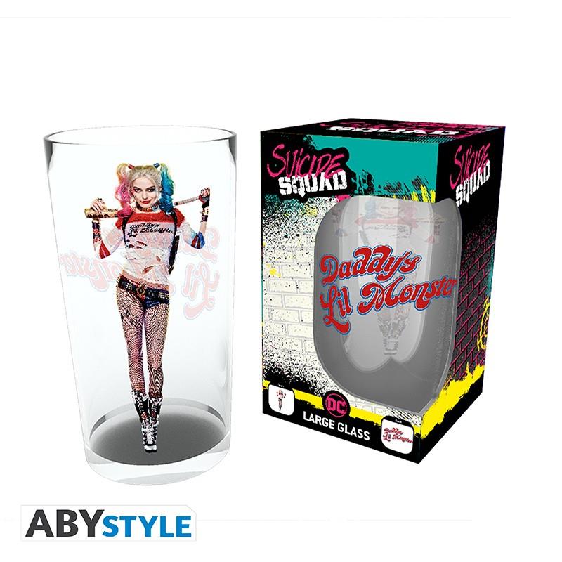 DC Comics Glass Harley Quinn "Daddy's Lil Monster" (large)