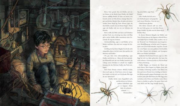 Harry Potter und der Stein der Weisen (farbig illustrierte Schmuckausgabe)