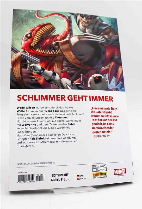 Deadpool - Noch mehr böses Blut (mit Acrylfigur)