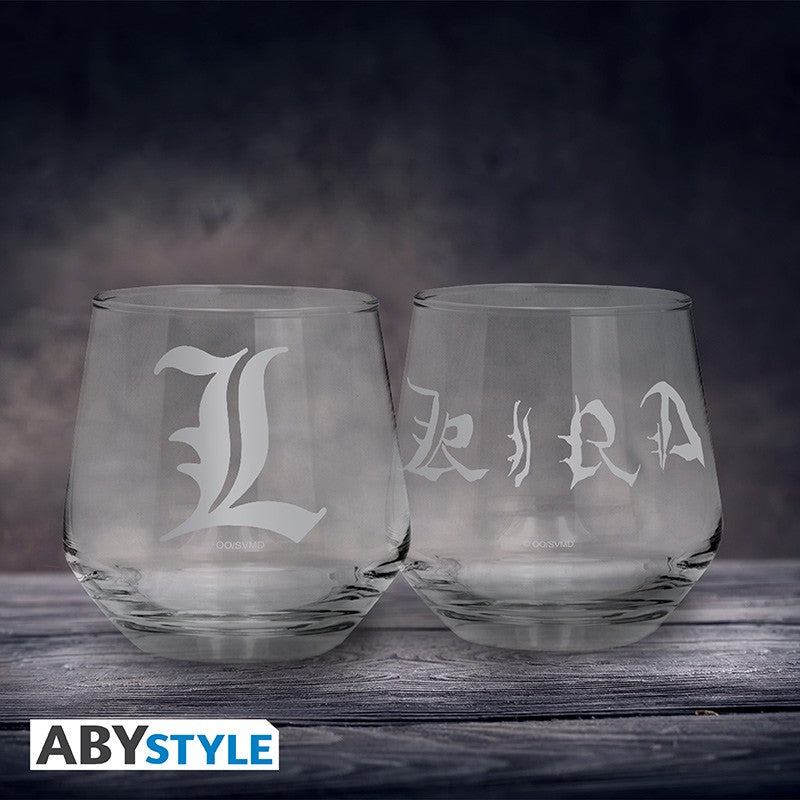 Death Note Glass Set "Kira & L"