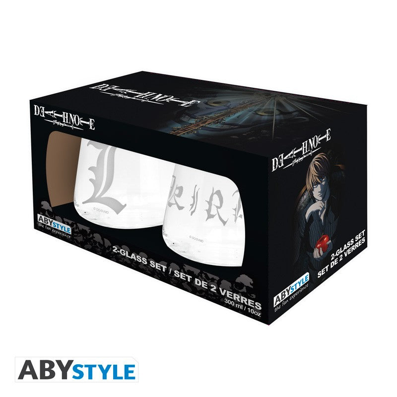 Death Note Glass Set "Kira & L"